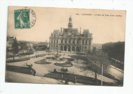 G-I-E , Cp , 87 , LIMOGES , L'hôtel De Ville Et Les Jardins , Voyagée - Limoges