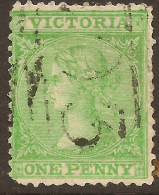 VICTORIA 1863 1d Wmk 4 QV SG 125 U #QZ57 - Used Stamps
