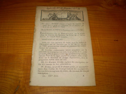 Lois An VIII:Ingénieurs Ponts & Chaussées.Général Desaix.Avancement Dans La Gendarmerie.Délibérat. Consuls Sur Les Juges - Décrets & Lois