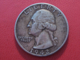 Etats-Unis - USA - Quarter Dollar 1942 Washington 5107 - 1932-1998: Washington