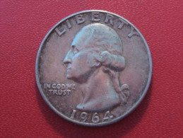 Etats-Unis - USA - Quarter Dollar 1964 D Washington 5101 - 1932-1998: Washington