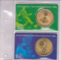 Gedenkprägung Zur Fussball- WM In Deutschland 2006 ,  Mexiko, Ghana, Stpgl., Cu-Zn-Bronze, Ansehen - Commemorations