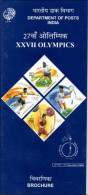 INDIA 2000 - Notice Philatélique - Philatelic Folder - Brochure Sydney Olympic Games Olympics JO - Verano 2000: Sydney