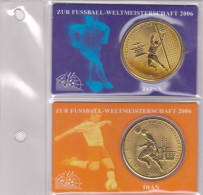 Gedenkprägung Zur Fussball- WM In Deutschland 2006, Südkorea, Saudi-Arabien, Stpgl., Cu-Zn-Bronze, Ansehn - Commemorations