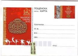 Bulgaria / Bulgarie  2011 120 Anniversary Bulgarian Opera (Music /Ballet )- Postal Card - Danse