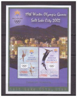 Olympische Spelen  2002 , Ghana - Blok  Postfris - Winter 2002: Salt Lake City