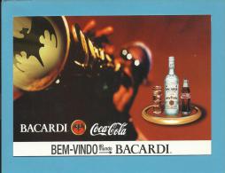 BACARDI E COCA COLA - Bem-Vindo Ao Mundo BACARDI - ADVERTISING - From PORTUGAL- 2 Scans - Cartoline