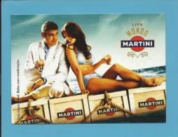 Delcampe - MARTINI - 06 / 2007 - George Clooney - ADVERTISING - From PORTUGAL - Ed. Publicards N.º 1109 - Alcools