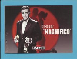 Delcampe - MARTINI - 10 / 2007 - George Clooney Says " MAGNIFICO " - ADVERTISING - From PORTUGAL - Ed. Postalfree - Alcools