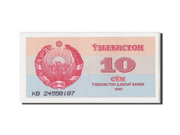 Billet, Uzbekistan, 10 Sum, 1992, SPL - Ouzbékistan