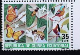 GUINEE EQUATORIALE Papillons Abeille, Oiseaux. Yvert N° 207* * Neuf Sans Charniere MNH - Other & Unclassified