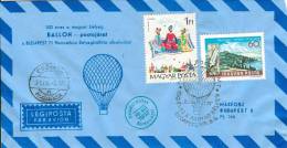 HUNGARY - 1971.Airmail Cover - Postal Service By Hot-air Balloon (Airplane,Fairy Tales) Mi2189,2418 - Covers & Documents