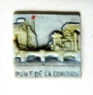 FEVE PUBLICITAIRE Perso - Pierre MAUDUIT - 1995 LES PONTS DE PARIS - PONT DE LA CONCORDE (2) - Regioni