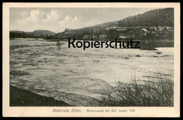 ALTE POSTKARTE JÜNKERATH EIFEL HOCHWASSER DER KILL JANUAR 1918 Gerolstein Flood Inondation Crue High Water Postcard Cpa - Gerolstein