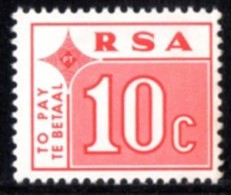 South Africa - 1972 Postage Due 10c (**) # SG D80 , Mi Porto 77 - Strafport