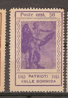 Italy * & Patriota Valle Bormida, Emissões Locais  1943-1945 (11) - Emissions Locales/autonomes