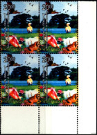 BIRDS-STORKS-HIGH F.V.-INTERNATIONAL YEAR OF BIO DIVERSITY-INDIA-2010-BLOCK OF 4-MNH-B6-288 - Unused Stamps