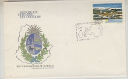 Uruguay 1987 Antarcrtic Base Artigas 1v FDC (26528) - Onderzoeksstations