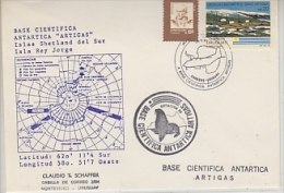 Uruguay 1990 Antarctica Base Artigas Cover(26536) - Onderzoeksstations