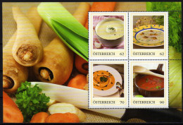 ÖSTERREICH 2014 ** Suppen Spezialitäten (Block 1) - PM Personalized Stamps MNH - Timbres Personnalisés