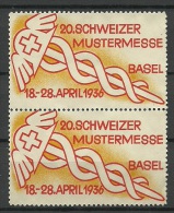 SCHWEIZ Switzerland 1936 Reklamemarke Industries Fair Basel Basle (*) - Neufs