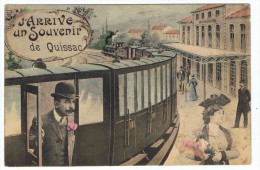 Train Souvenir  J'arrive à   Quissac   1913 - Quissac