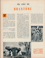 1963 : Document, BRANTOME (5 Pages Illustrées) Dolmen De La Pierre-Levée, Saint-Jean-de-Cole, Puyguilhem, Châteaux - Ohne Zuordnung