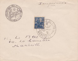 FRANCE  JOURNEE DU TIMBRE  MARSEILLE  1943 - Matasellos Provisorios