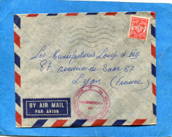 MARCOPHILIE-lettre-FM-MADAGASCAR Fse-pour Françe-cad Tana+Régiment Mixte D'outre Mer -1958- Stamps N° FM 12 - Briefe U. Dokumente