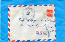 MARCOPHILIE-lettre-FM-NIGER Fse-pour Françe-cad Hexagonal + Cachet-Bat  Du Niger -1958- Stamps N° FM 12 - Covers & Documents