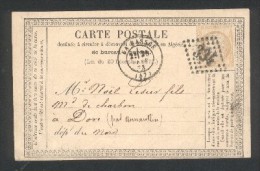 Carte Postale Correspondance De La Bassée (57) GC 334  Tàd 17 24 Fev 1873 - 1849-1876: Classic Period