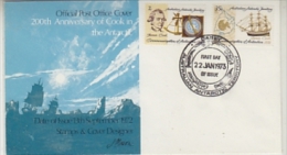 AAT 1973 200th Anniversary Of Cook In The Antarctic 2v  FDC Ca Casey  (26542) - FDC