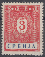 Germany Occupation Of Serbia - Serbien 1942 Porto Mi#11 Mint Hinged - Occupazione 1938 – 45
