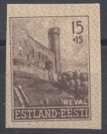 Germany Occupation Of Estonia Estland 1941 Mi#4 U Proof Probedruck Imperforated, Mint Hinged - Occupazione 1938 – 45