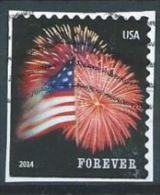 USA 2014 Star-Spangled Banner SSP From Booklet P. 11¼x10¾ On 2 Or 3 Sides Forever = 49 C SC 4855 YV 4679a MI 5048 SG 547 - Usados