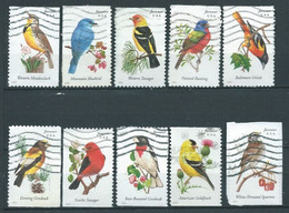 VERINIGTE STAATEN ETATS UNIS USA 2014 SONGBIRDS SET 10v. USED SC 4882-91 YT 4695-704 MI 5068-77 SG 5496-505 - Usati