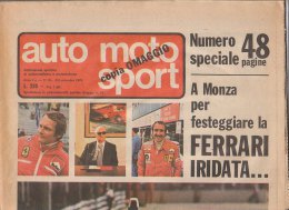 C1880 - AUTOMOBILISMO - AUTO MOTO SPORT COPIA OMAGGIO N.17/18  1975/FERRARI F1 MONZA - Autosport - F1