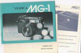 C1919 - LIBRETTO ISTRUZIONI MACCHINA FOTOGRAFICA YASHICA MG-1 - Fotoapparate