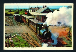 WALES  -  Tal Y Llyn Railway  Towyn Wharf Station  Unused Postcard As Scan - Merionethshire