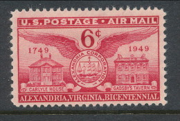 USA 1949 Air Mail Scott # C40. Alexandria Bicentennial Issue, MNH (**) - 2b. 1941-1960 Nuovi