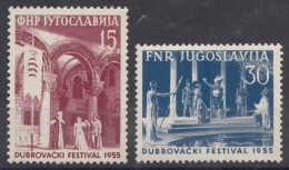 Yugoslavia Republic 1955 Mi#761-762 Mint Hinged - Ongebruikt