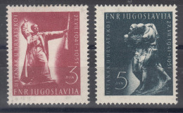 Yugoslavia Republic 1951 Mi#662-663 Mint Hinged - Ongebruikt