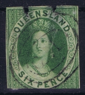 Queensland: Mi 3 Used Damaged Space Filler - Used Stamps