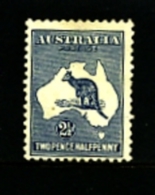 AUSTRALIA - 1917  KANGAROO   2 1/2 D.   3rd  WATERMARK   MINT   SG36 - Nuovi