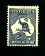 AUSTRALIA - 1917  KANGAROO   2 1/2 D.   3rd  WATERMARK   MINT   SG36 - Neufs