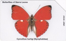 Sierra Leone, SRL-10, Cymothoe Hartigi, Butterfly, 2 Scans. - Sierra Leone