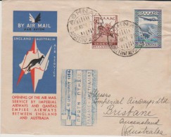 Greece FFC 1934 Athens - Brisbane Australia By Imperial Airways - Covers & Documents