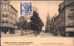 Molenbeek : Boulevard Du Jubilé  Et Eglise St Rémy - Vue Prise Du Bd Léopld II - St-Jans-Molenbeek - Molenbeek-St-Jean