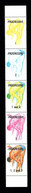 Tonga 1992 Progressive Proof Strip 5 Folder Diving Mnh ** Olympic Games Barcelona Plongeon - Kunst- Und Turmspringen