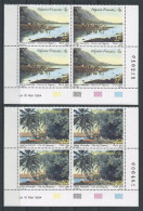 POLYNESIE 1994 N° 459/461 ** Blocs De 4 Coins Datés Neufs = MNH Superbes Cote 3.70 € Tahiti Autrefois Districts Paysages - Neufs